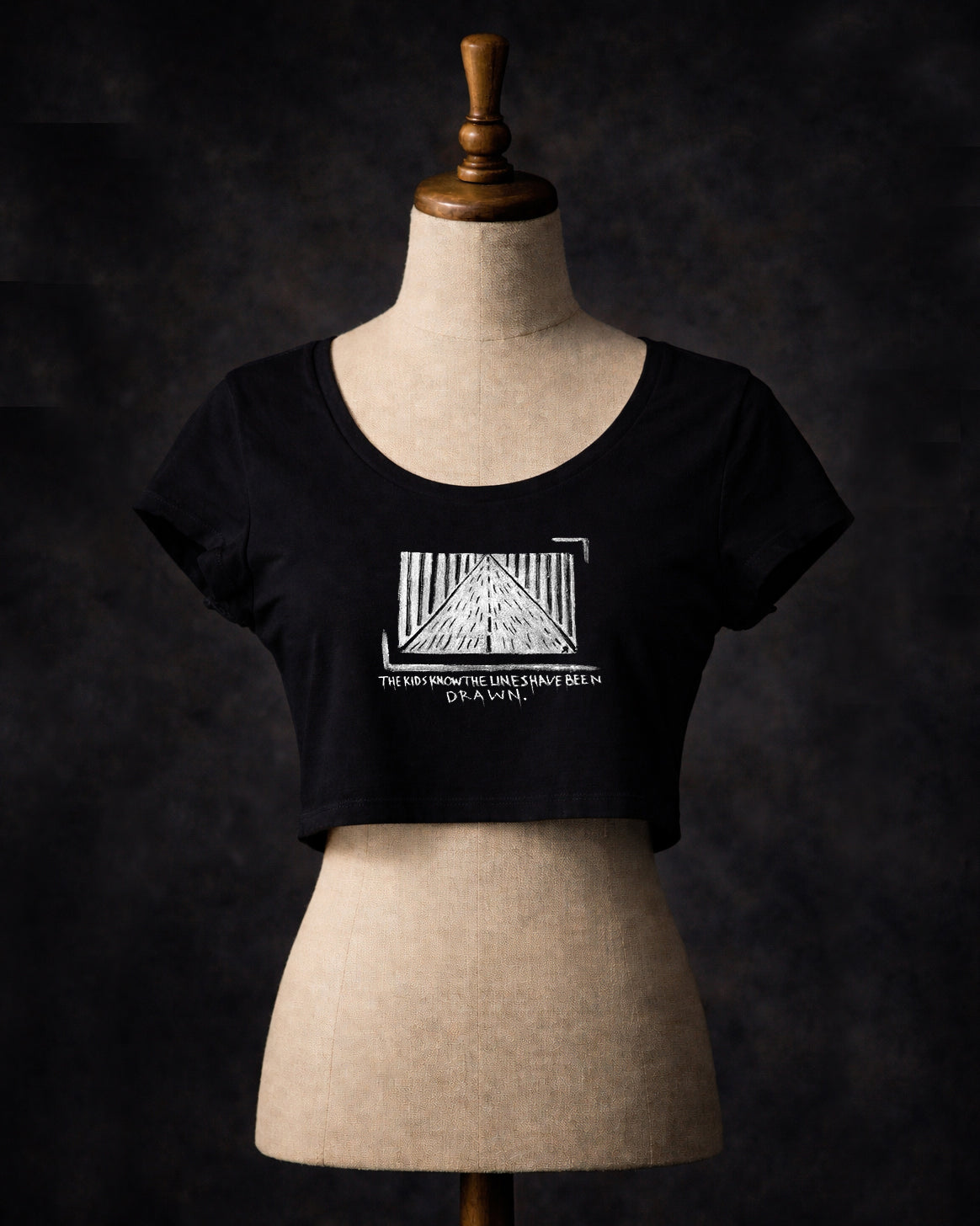 The Lines Have Been Drawn Crop Top