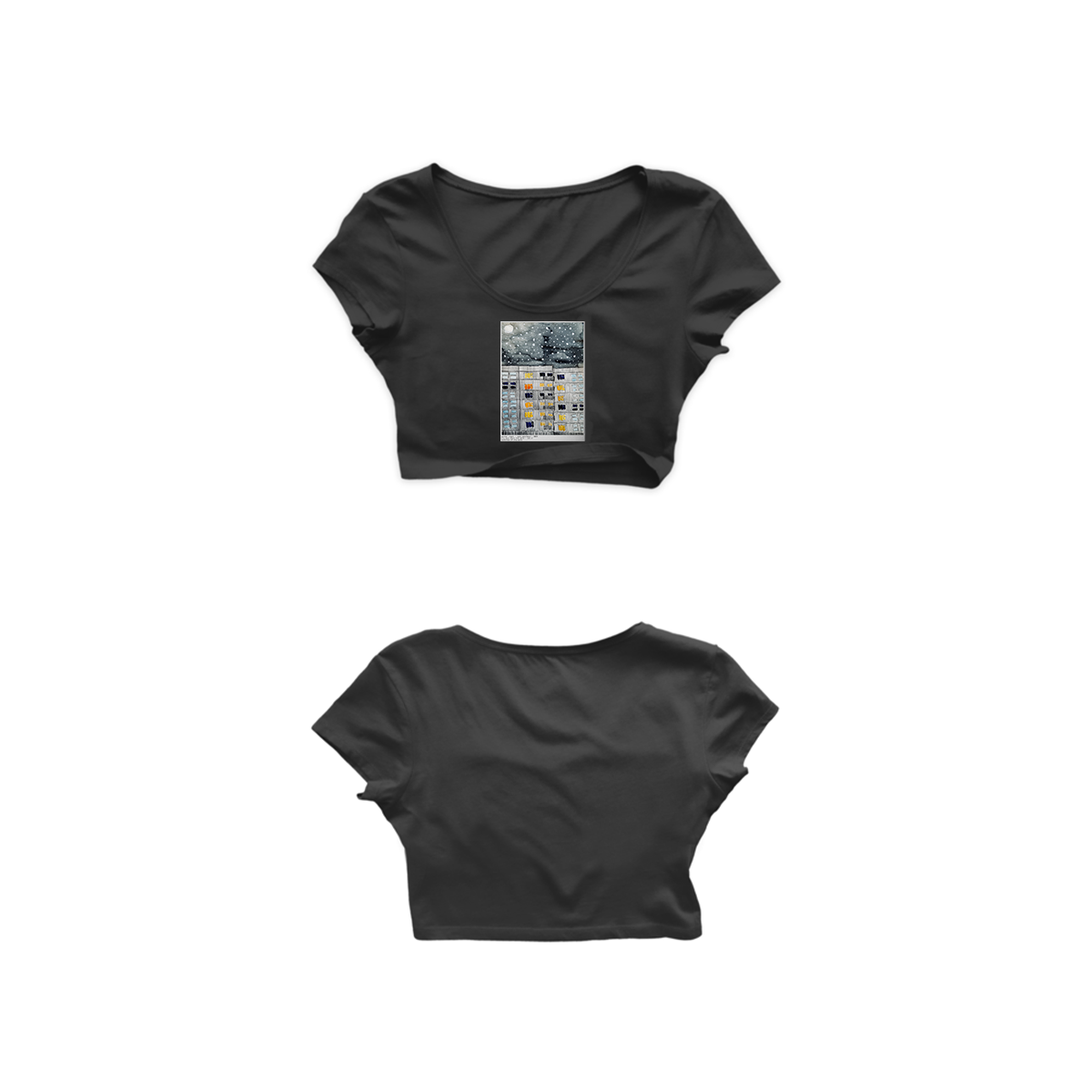 Winter Night Crop Top