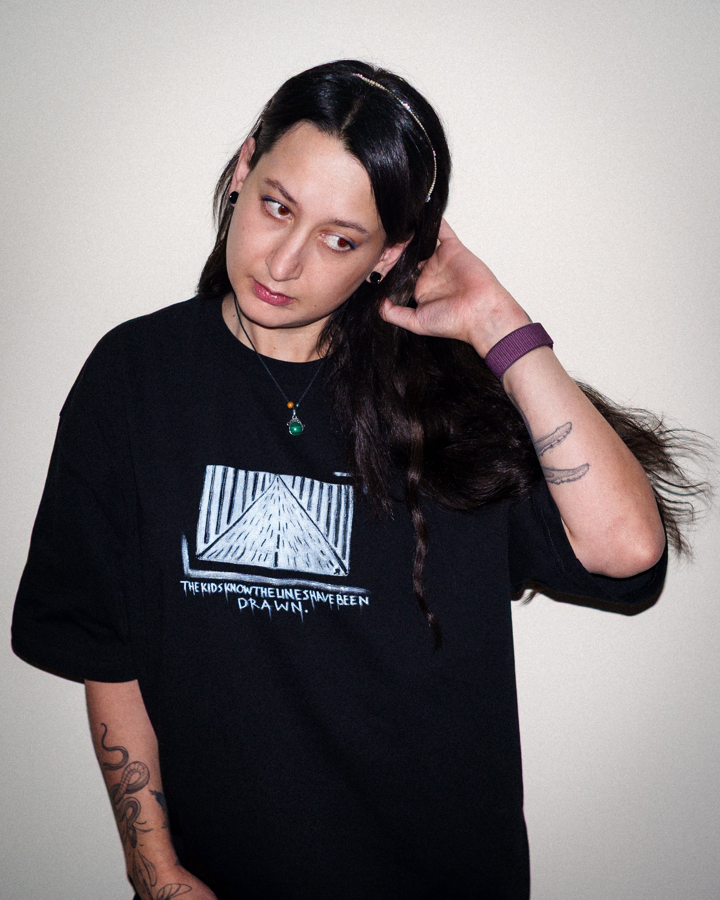 The Lines Have Been Drawn Oversized Shirt