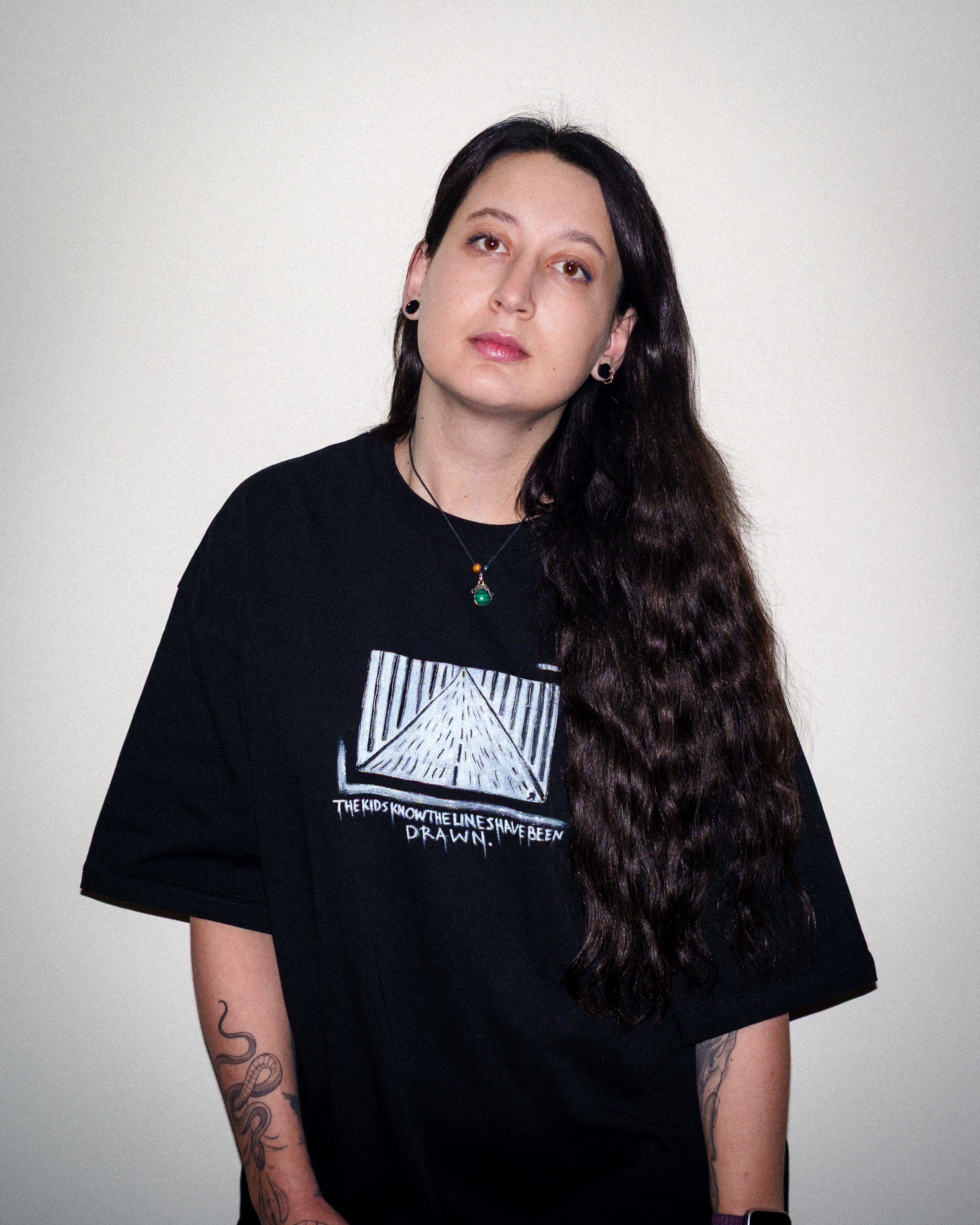 The Lines Have Been Drawn Oversized Shirt