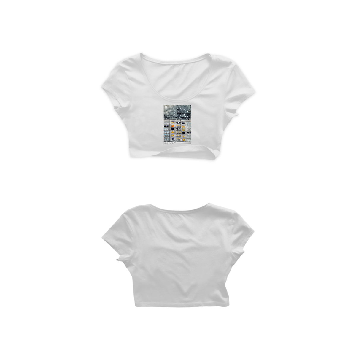Winter Night Crop Top